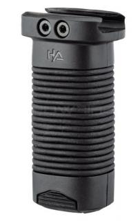 Hera Arms Black Natural Leather Vertical Forward Grip Handle HFGL 20mm. Rail by Hera Arms